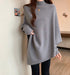 Women Cozy Knitted Turtleneck Batwing Sleeves